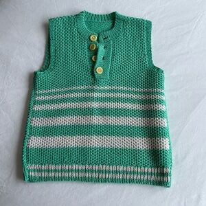 Striped Teal Sweater Vest